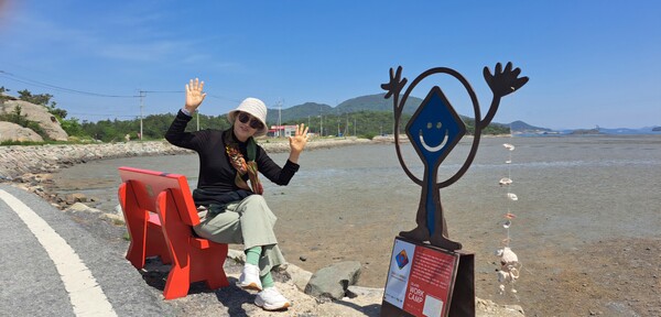 소기점도 게스트하우스 앞에서